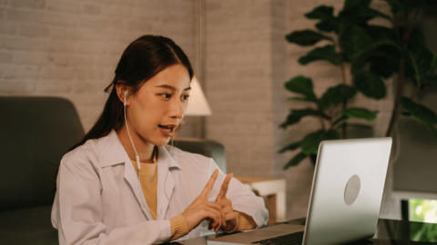 QuickMD doctor helping a patient get Wegovy prescription online through QuickMD's telehealth services