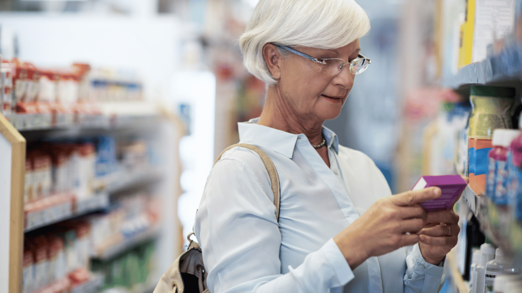 Woman examining the potential side effects of Ozempic