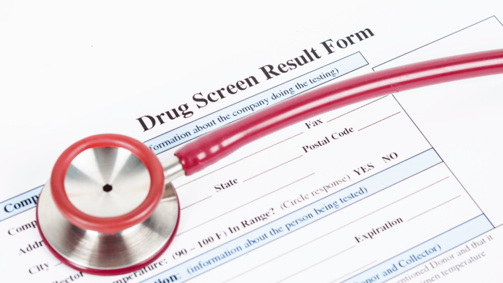 Drug test form