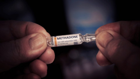 Vial of methadone