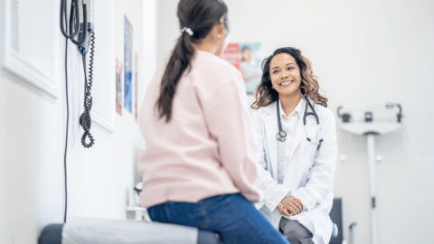 Doctor explaining Suboxone and harm reduction to patient