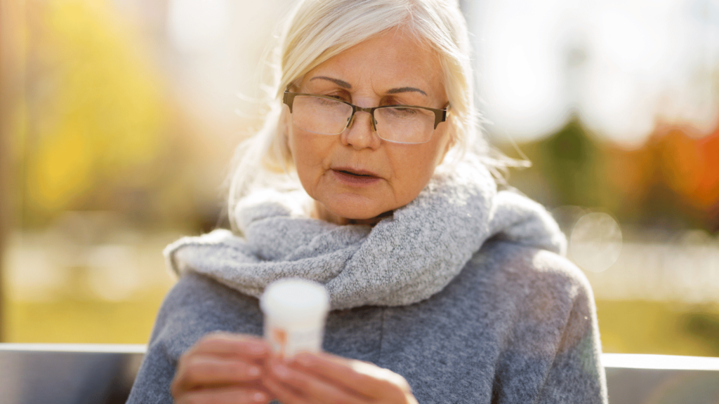 Woman reading Suboxone dose instructions