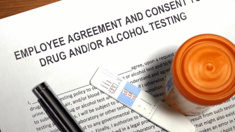 Employee agreement for drug testing