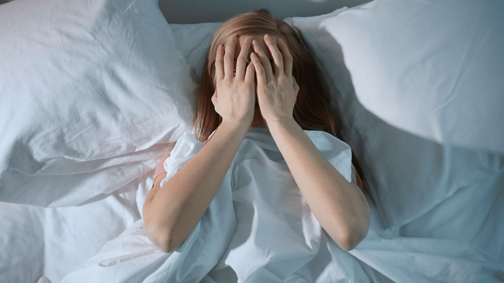 Woman experiencing opioid withdrawal symptoms