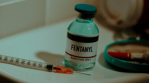 Close-up of a fentanyl vial and syringe on a countertop, representing the dangers of fentanyl addiction and the role of Suboxone in opioid recovery