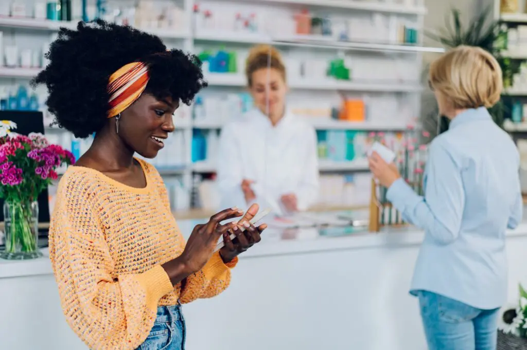 Patient lookin up the cost of Suboxone for MOUD treatment on QuickMD