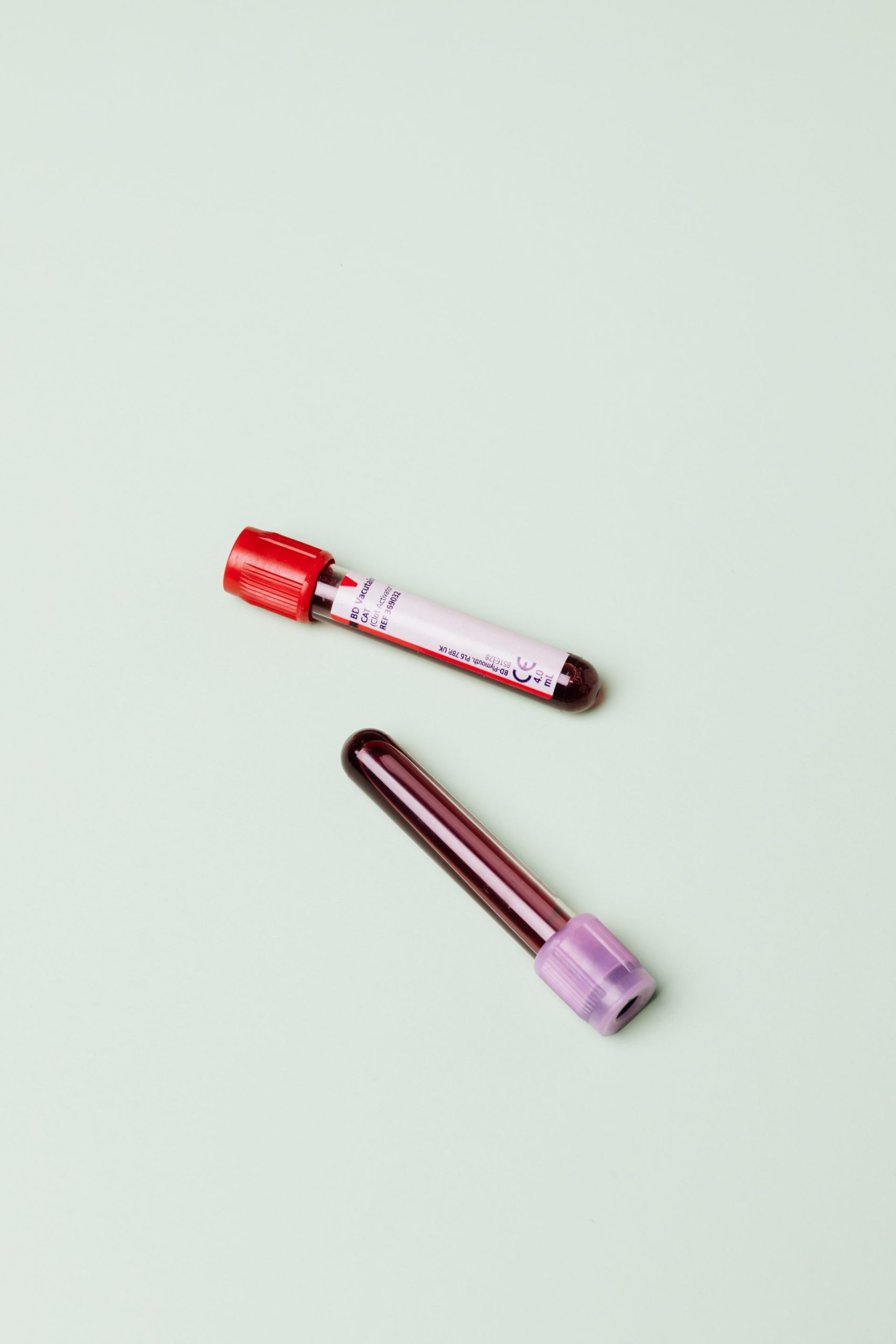 Thyroid test blood vials